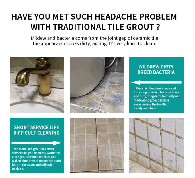 Easy clean grouting way Perflex dual cyinder epoxy grout adhesive anti