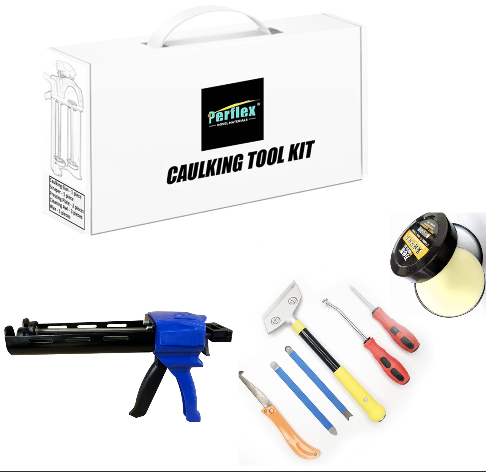 Middle Grade Grouting Tool Kit Perflex Polyaspartic Tile Grout & Epoxy