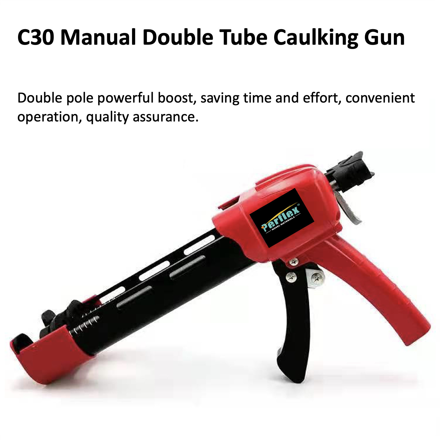 C30 Double Rod Manual Caulking Gun Easy Grouting and Sealing Tile