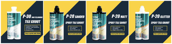 #Rome Yellow# Perflex Ceramic Epoxy Tile Grout P-20: Stain resistance, anti-mildew, waterproof