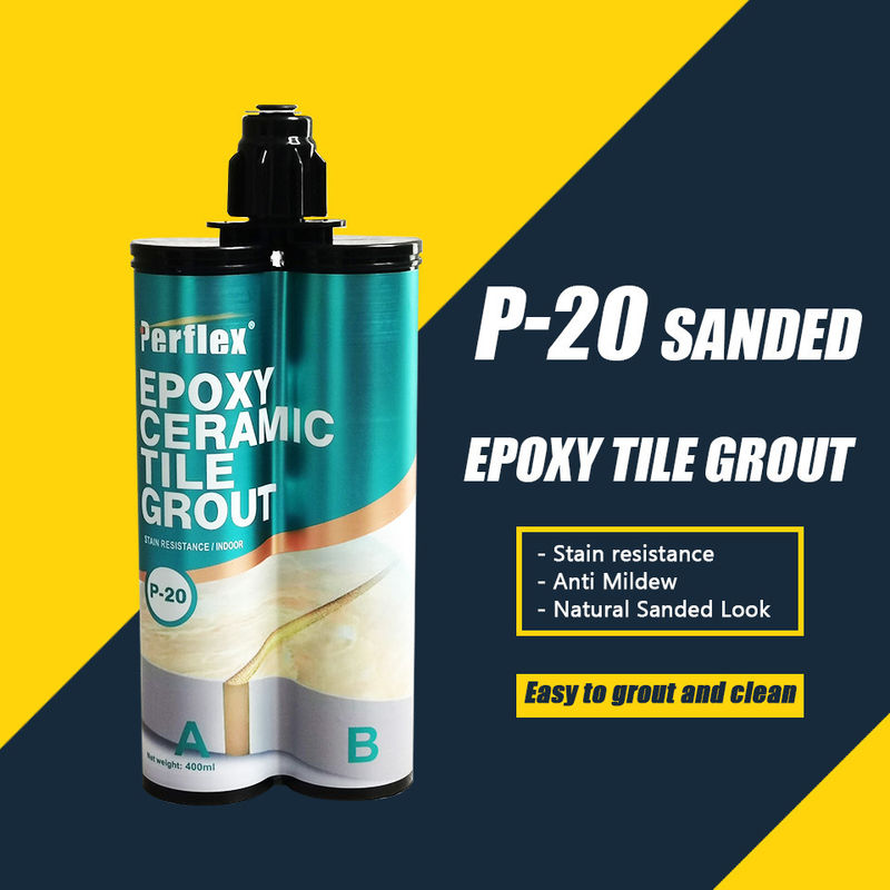 P-20 Cartridge Epoxy Tile Grout Sanded Matt Color Series Stain Resistance Anti-mould Colored